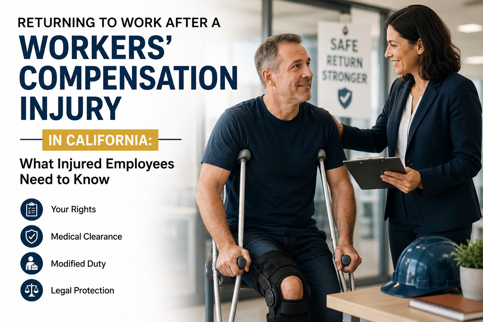 Returning to Work After a Workers’ Compensation Injury in California: What Injured Employees Need to Know